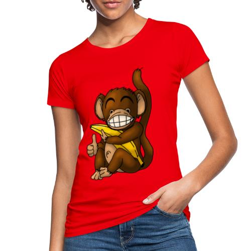 Super Fröhlicher Affe - Frauen Bio-T-Shirt