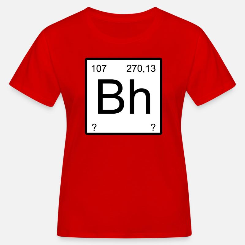 Bohrium BH Store Tal Grafik - Organic damer - rød