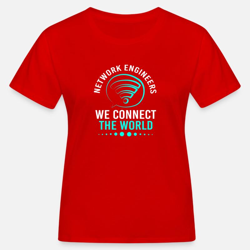Network Engineer Programmer Computer Scientist - Women's Organic T-Shirt - red