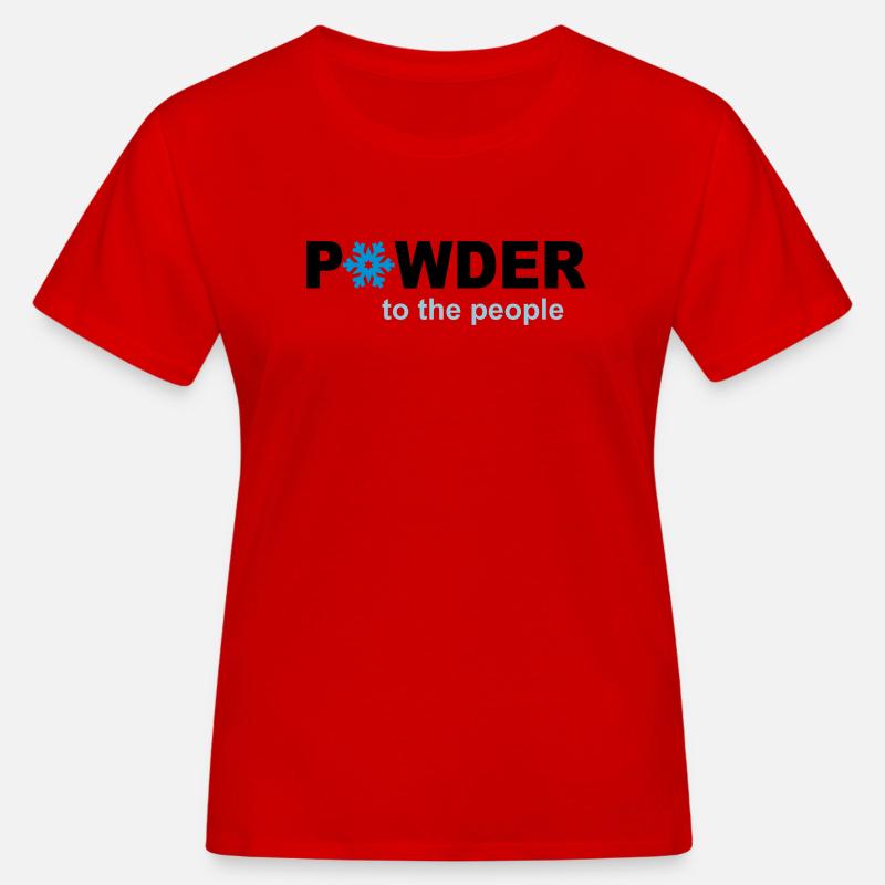 Schnee - Frauen Bio-T-Shirt - Rot
