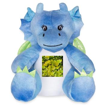 Mahonia / Sensation chaude d’automne - Peluche dragon 22 cm - blanc/bleu - Devant