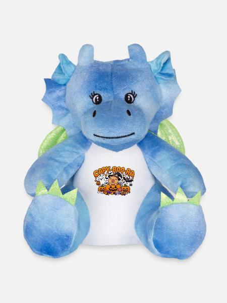 Capybara Halloween - Capy-Boo-Ra - Plüschtier Drache 22 cm - Weiß/Blau