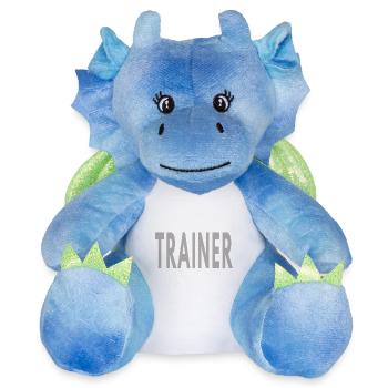 Préparateur sportif AT - Médecine du sport professionnelle - Peluche dragon 22 cm - blanc/bleu - Devant