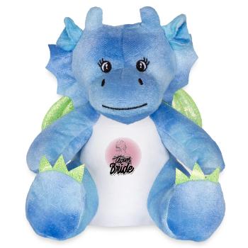 Équipe Bride - Peluche dragon 22 cm - blanc/bleu - Devant