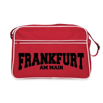 frankfurt am main - Retro Tasche - Rot/Weiß - Vorne