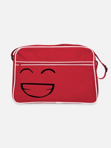 tshirtsourire - Sac Retro - rouge/blanc - Devant
