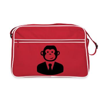 costume de singe - Sac Retro - rouge/blanc - Devant