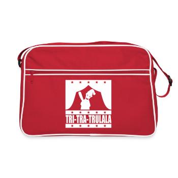 Tritratrulala mit Kasperle - Retro Tasche - Rot/Weiß - Vorne