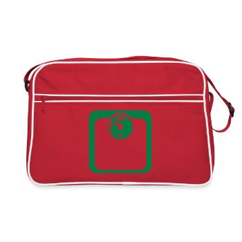 weighing scale icon 2723 - Retro Bag - red/white - Front