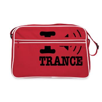 I speaker trance / I love trance - Sac Retro - rouge/blanc - Devant