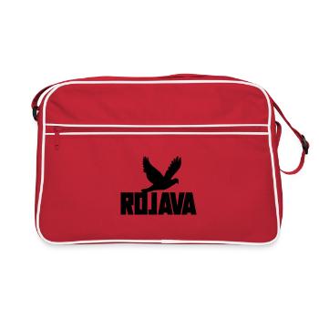 rojava kurdistan - Retro Bag - red/white - Front