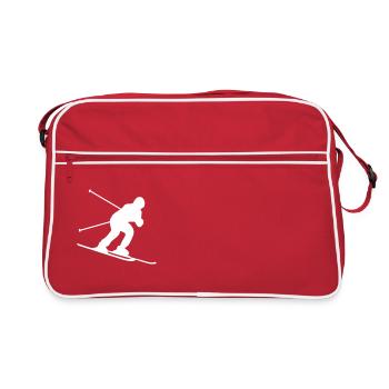 skiing downhill - Sac Retro - rouge/blanc - Devant