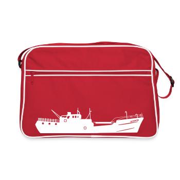 Iuventa - navire de sauvetage - Sac Retro - rouge/blanc - Devant