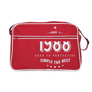 d'origine depuis 1988 tout simplement le meilleur 30e anniversaire - Sac Retro - rouge/blanc - Devant
