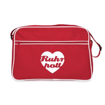 I Love Heart Ruhr - Retro Bag - red/white - Front
