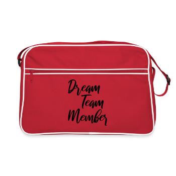 Dream Team Member - Retro Tasche - Rot/Weiß - Vorne