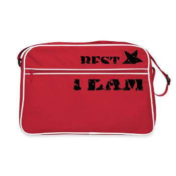 Best Team Stern Sport Crew Mannschaft Sieger Club - Retro Tasche - Rot/Weiß - Vorne
