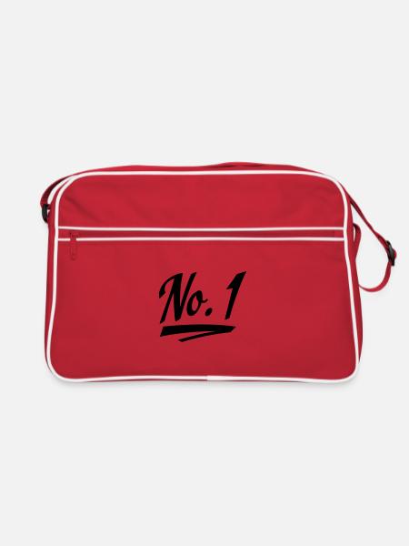 No 1 - Retro Bag - red/white - Front