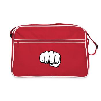 Faust - Retro Tasche - Rot/Weiß - Vorne
