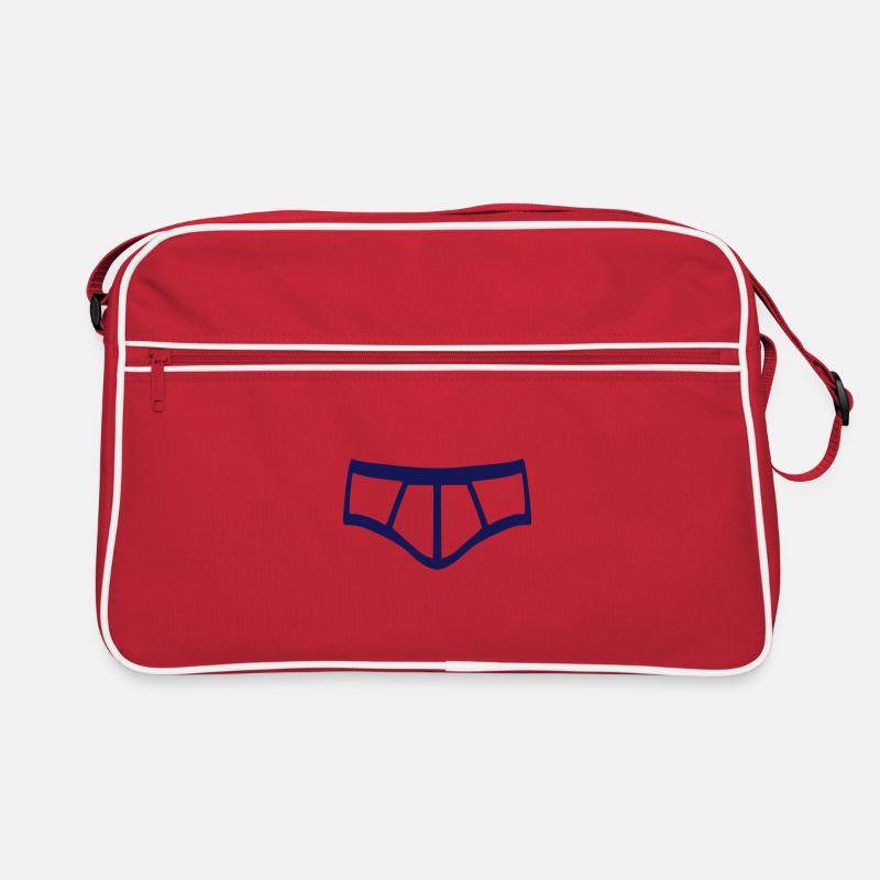 slip calecon calbute 2803 - Sac Retro - rouge/blanc