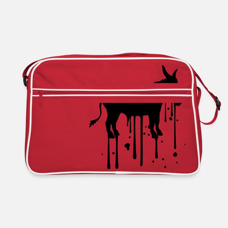 stamp drop color blob graffiti spray donkey p Retro Bag