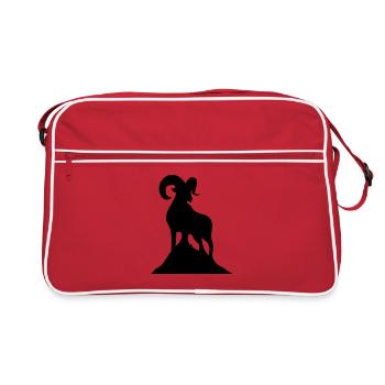 widder 01 - Retro Tasche - Rot/Weiß - Vorne