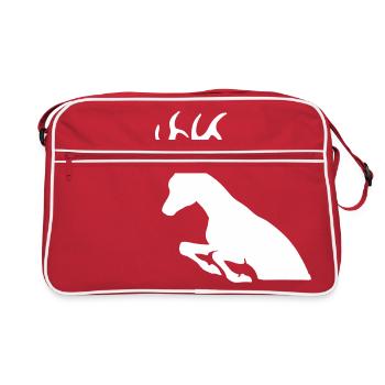 Rehbock - Retro Tasche - Rot/Weiß - Vorne