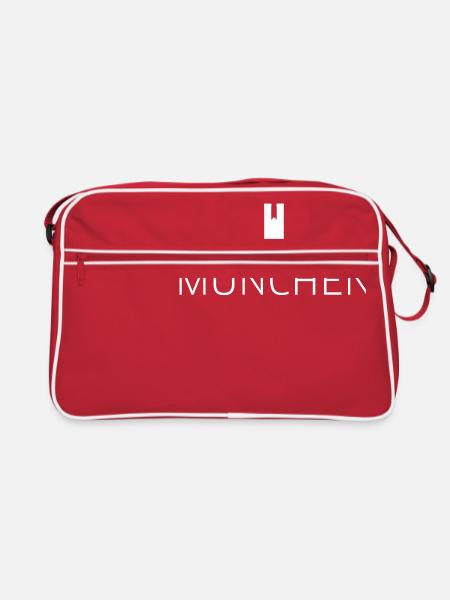 Munich - Retro Bag - red/white - Front