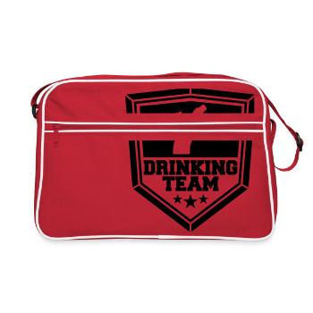 panneau armoira cool logo text alkohol b - Sac Retro - rouge/blanc - Devant