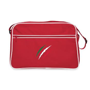 scars italia - Retro Tasche - Rot/Weiß - Vorne