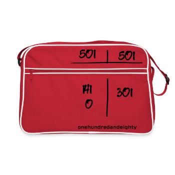 Fléchettes 180 Fléchettes 501 Fin amour fléchettes triple - Sac Retro - rouge/blanc - Devant
