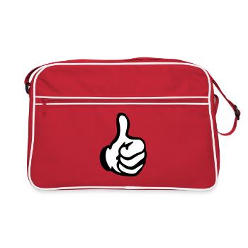 like hand - Retro Bag - red/white - Front