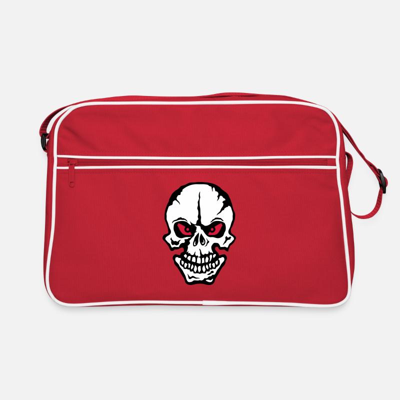 tete mort skull oeil mechant head dead 1 Sac Retro
