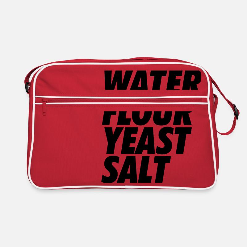 Pizza - Retro Tasche - Rot/Weiß