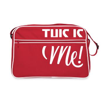 This is me! - Retro Tasche - Rot/Weiß - Vorne