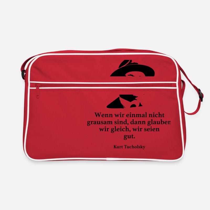 Tucholsky: Wenn wir einmal nicht grausam sind, da Retro Tasche