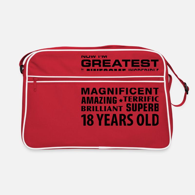 greatest awesome superb 18 years 18 ans Sac Retro