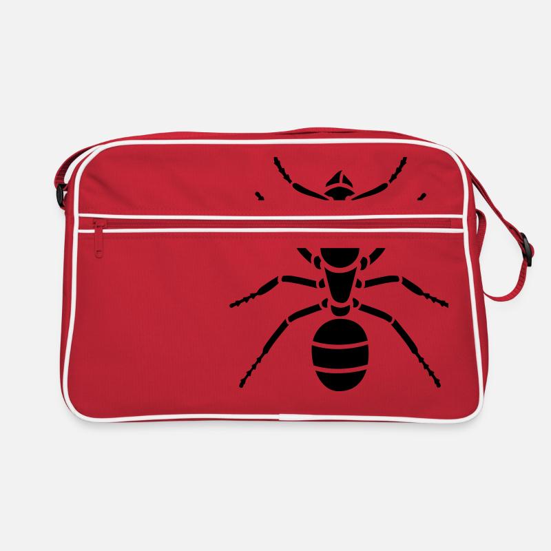 Insectes - Ant - Sac Retro - rouge/blanc