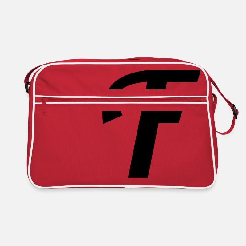 F - Retro Tasche - Rot/Weiß
