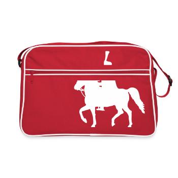 König Ernst August von Hannover - Retro Tasche - Rot/Weiß - Vorne