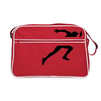 hurry up - Retro Bag - red/white - Front