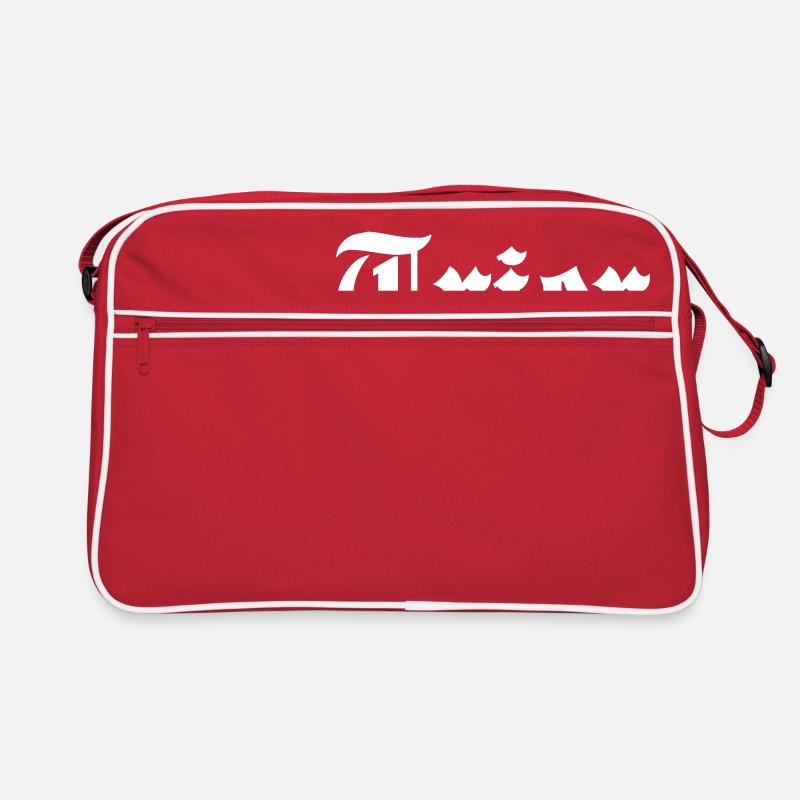 Trier - Retro Tasche - Rot/Weiß
