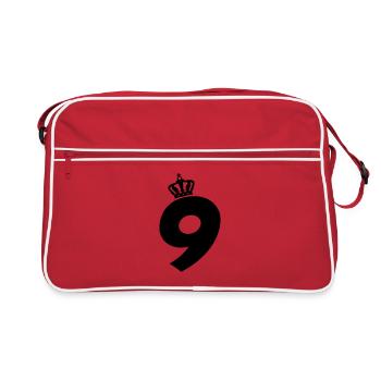 9 king - Retro Bag - red/white - Front