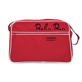 Baby Boy loading - Retro Tasche - Rot/Weiß - Vorne