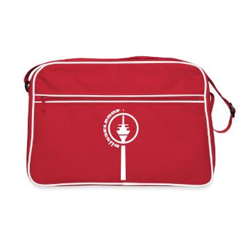 Dusseldorf tour de télévision cercle - Sac Retro - rouge/blanc - Devant