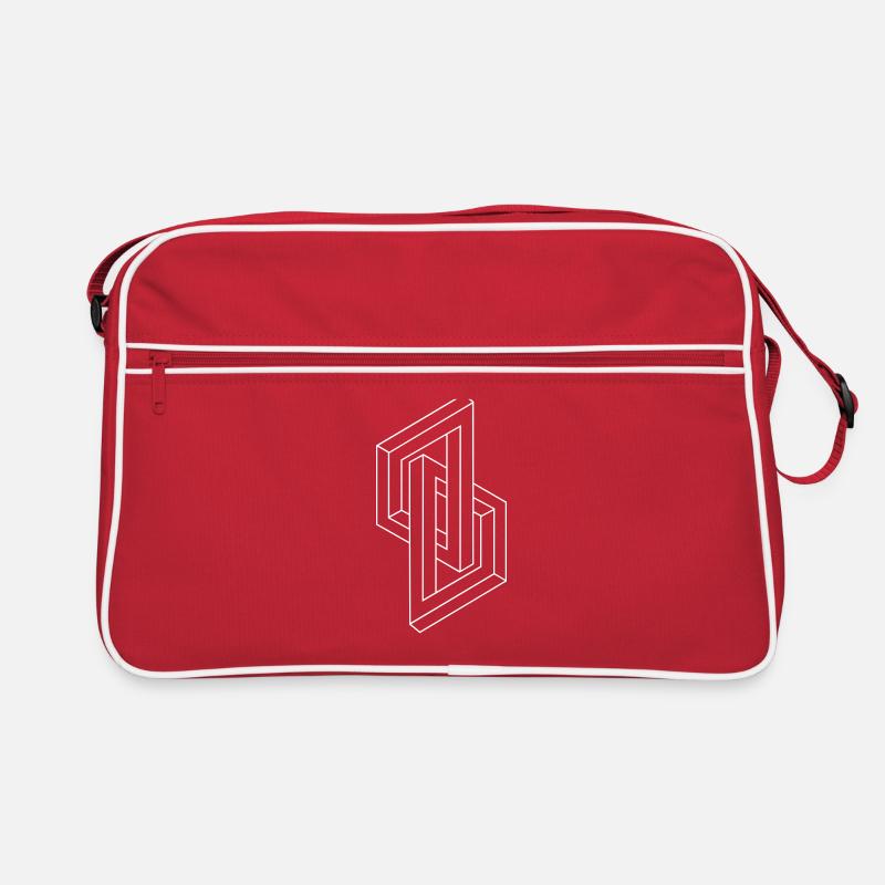 Illusion optique - chiffre Impossible - Géométrie Sac Retro