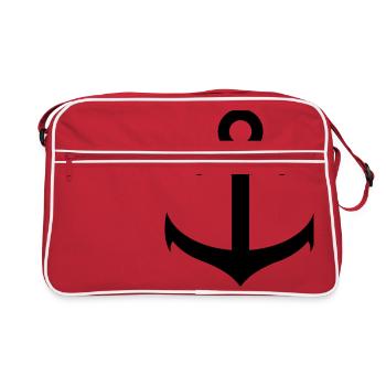 ancre - Sac Retro - rouge/blanc - Devant