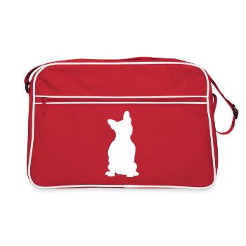 Bouledogue français - Sac Retro - rouge/blanc - Devant