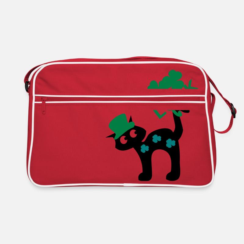 Luck kitty cat St.Patty Tag Retro Tasche