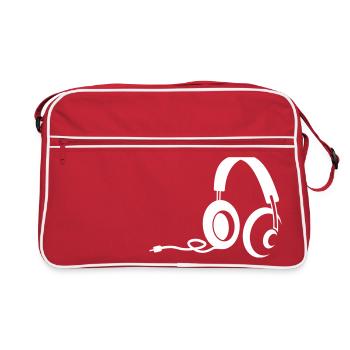 headphones - Retro Bag - red/white - Front